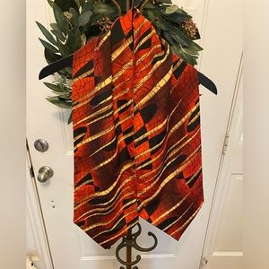 Retro 70s Vibe Patterned Scarf Head Scarf